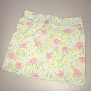 Lilly Pulitzer Cat and Flower Print Skirt